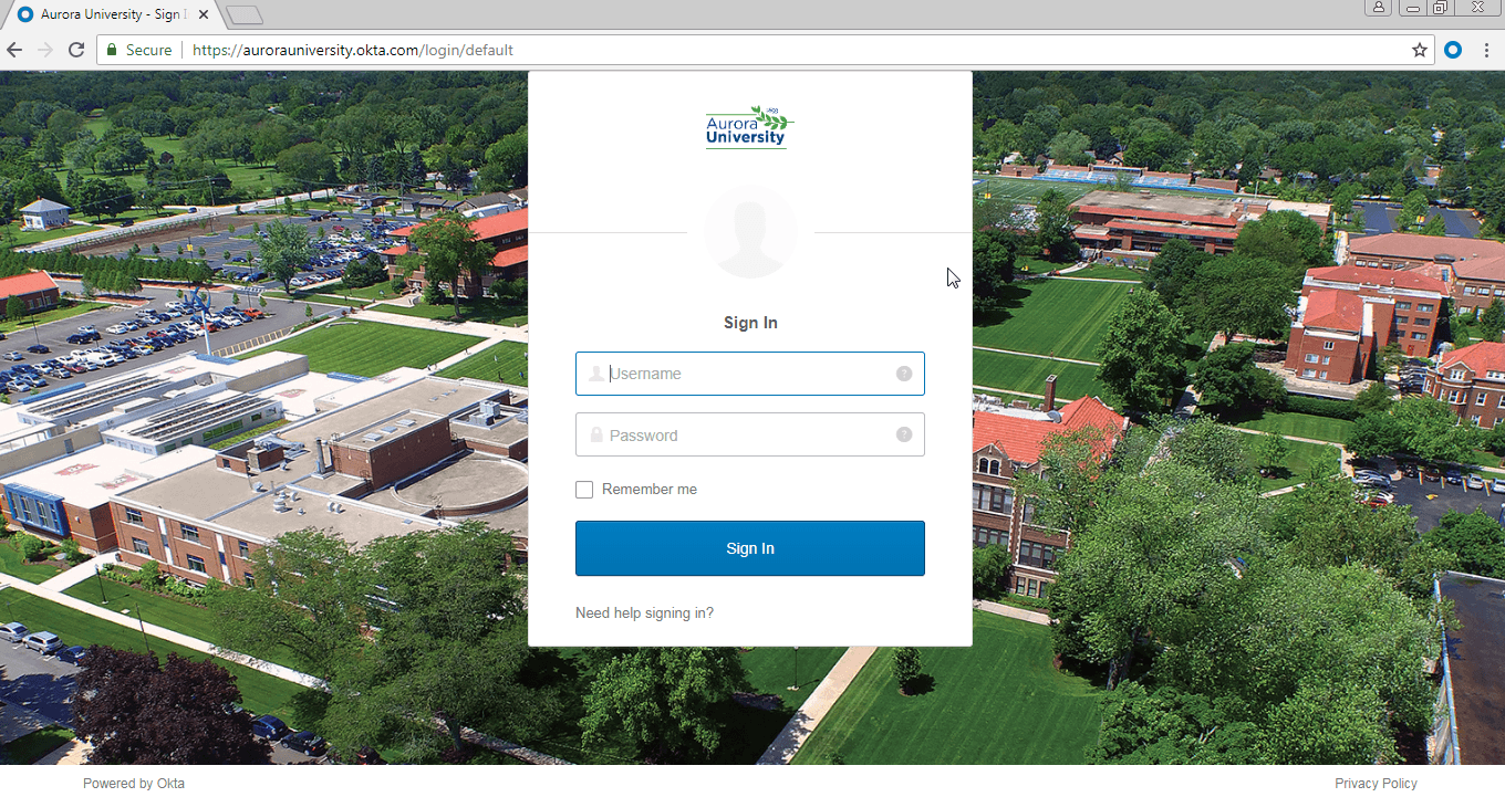 Okta faq aurora university